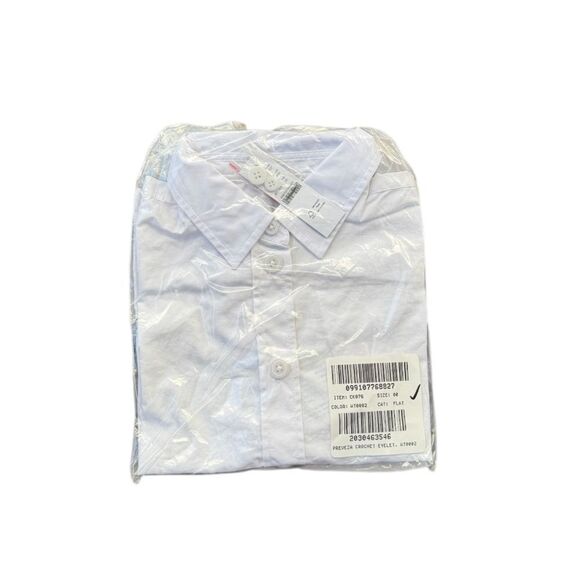 NWT J CREW Gamine eyelet-trim shirt in white - Picture 9 of 10